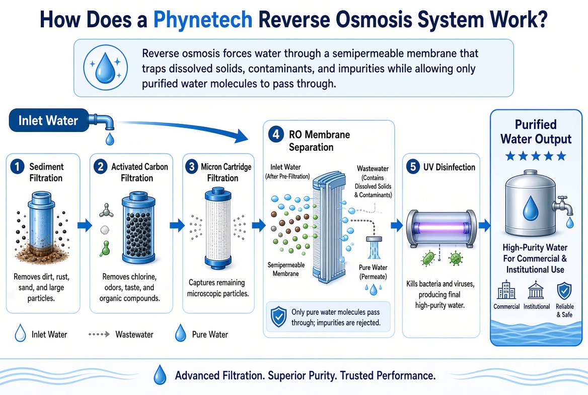 How Does a Phynetech Reverse Osmosis System Work