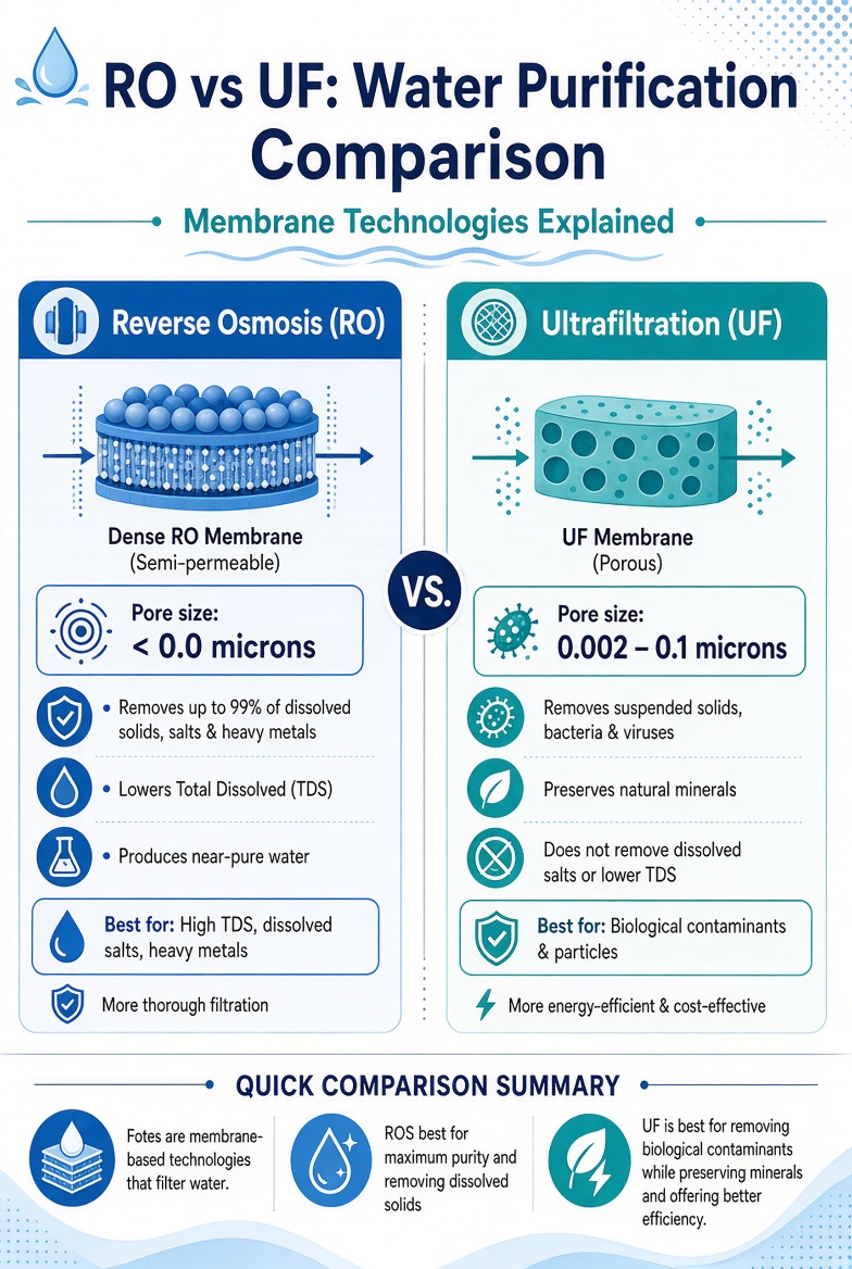 Reverse Osmosis vs Ultrafiltration: What's the Difference?