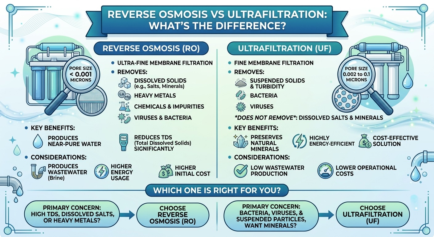 Reverse Osmosis vs Ultrafiltration: What's the Difference?