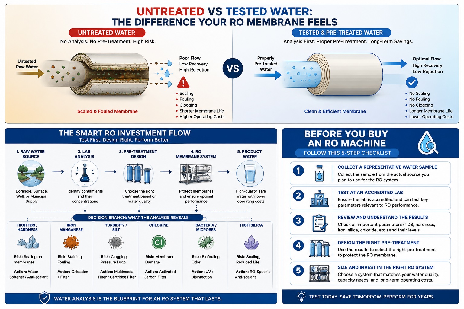 Infographic: The Importance of Water Analysis Before Buying a Commercial RO System